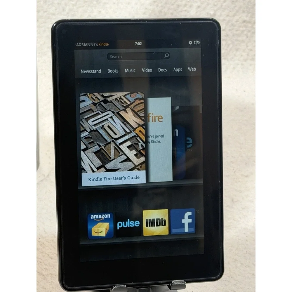Amazon Kindle Fire HD 7 16GB WiFi Tablet Black eReader Touchscreen Tested